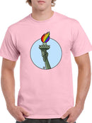 Rainbow Fire T-shirt -Pov Designs