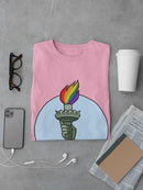Rainbow Fire T-shirt -Pov Designs