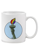 Rainbow Fire Mug -Pov Designs