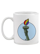 Rainbow Fire Mug -Pov Designs