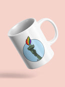Rainbow Fire Mug -Pov Designs