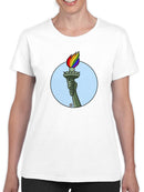 Rainbow Fire T-shirt -Pov Designs