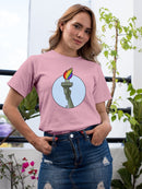 Rainbow Fire T-shirt -Pov Designs