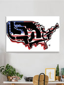 Gun Founded Nation Wall Art -Pov Designs