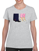 Stepping Of Shoes T-shirt -Stellina Chen Designs