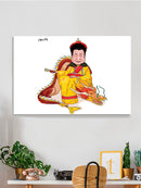 Man On A Dragon Wall Art -Stellina Chen Designs