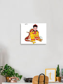 Man On A Dragon Wall Art -Stellina Chen Designs