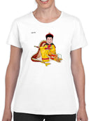 Man On A Dragon T-shirt -Stellina Chen Designs