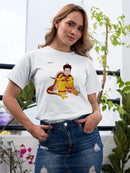 Man On A Dragon T-shirt -Stellina Chen Designs