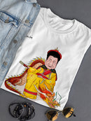 Man On A Dragon T-shirt -Stellina Chen Designs