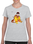 Man On A Dragon T-shirt -Stellina Chen Designs