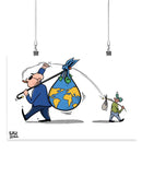 Economy On The Run Wall Art -Morad Kotkot  Designs