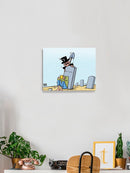 Gravedigger And Mourner Wall Art -Morad Kotkot  Designs