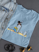 Gravedigger And Mourner T-shirt -Morad Kotkot  Designs