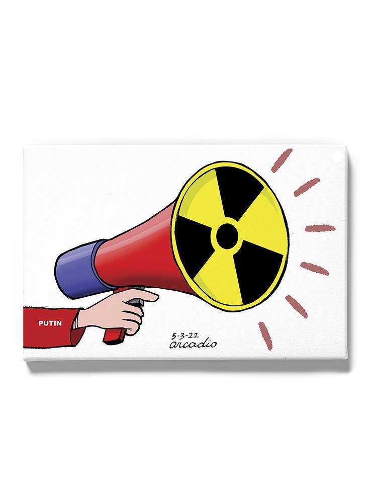 To The Sound Of Nuclear Alarm Wrapped Canvas -Arcadio Esquivel Designs