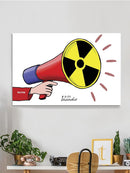 To The Sound Of Nuclear Alarm Wrapped Canvas -Arcadio Esquivel Designs