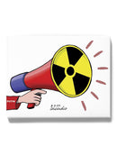 To The Sound Of Nuclear Alarm Wrapped Canvas -Arcadio Esquivel Designs