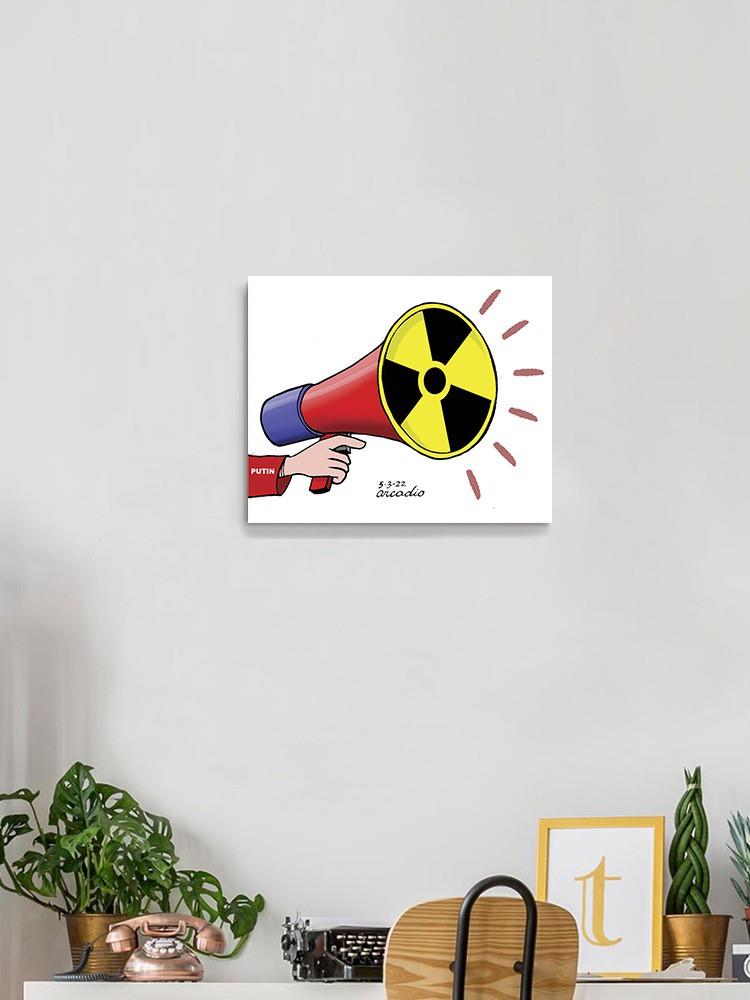 To The Sound Of Nuclear Alarm Wrapped Canvas -Arcadio Esquivel Designs