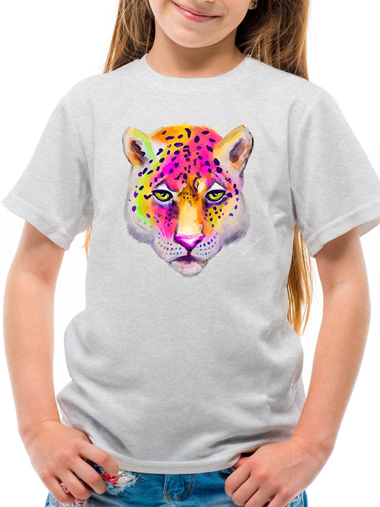 Rainbow Leopard T-shirt -Rose Khan Designs