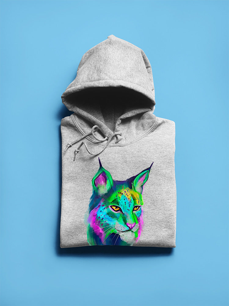 Rainbow Lynx Hoodie or Sweatshirt -Rose Khan Designs