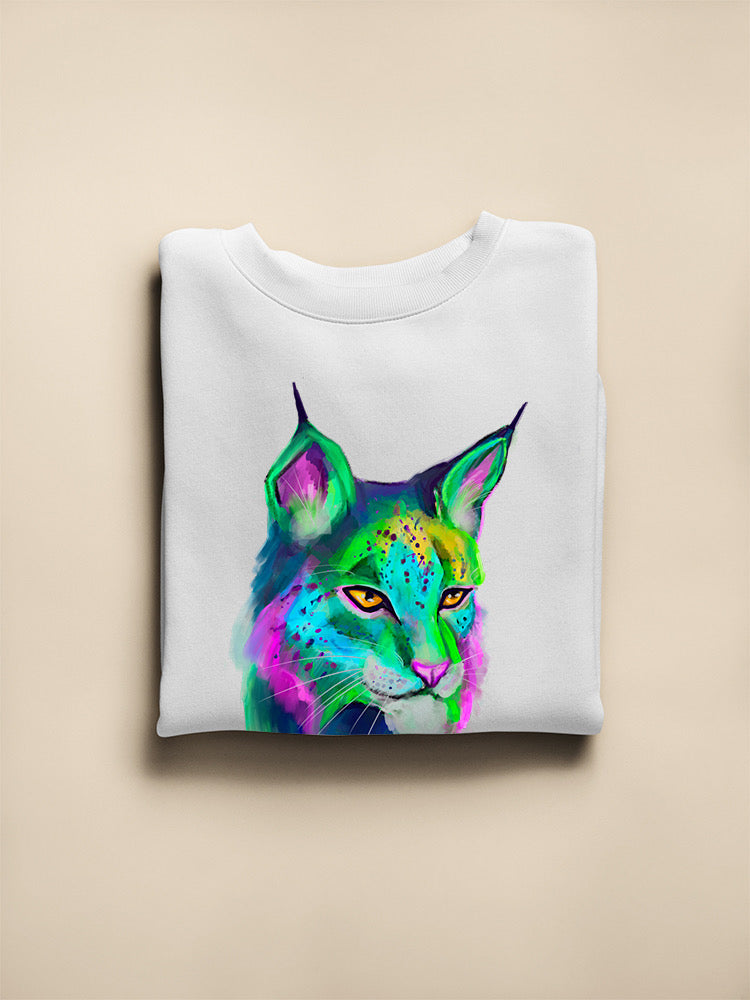 Rainbow Lynx Hoodie or Sweatshirt -Rose Khan Designs