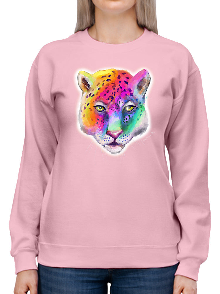Leopard In Rainbow Hoodie or Sweatshirt -Rose Khan Designs