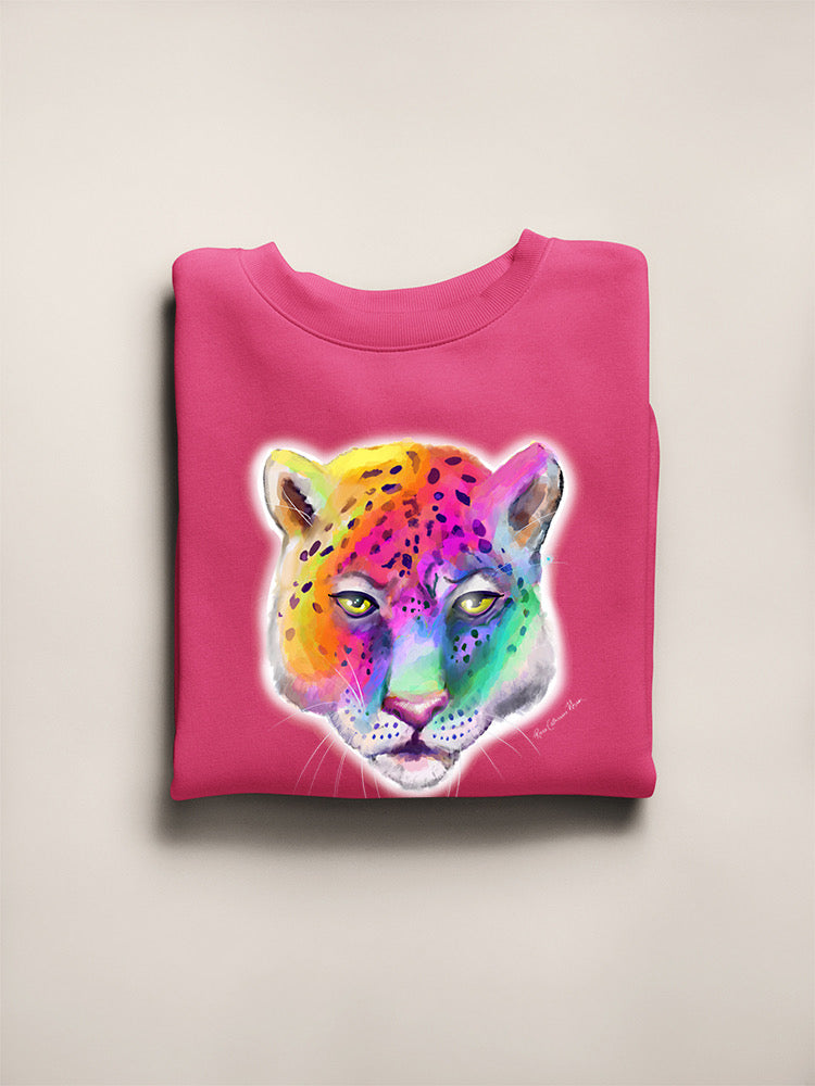 Leopard In Rainbow Hoodie or Sweatshirt -Rose Khan Designs