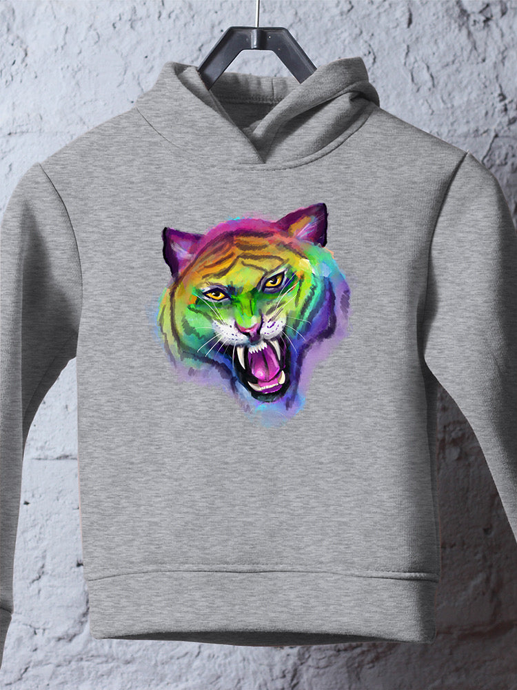 Rainbow Tiger Hoodie -Rose Khan Designs