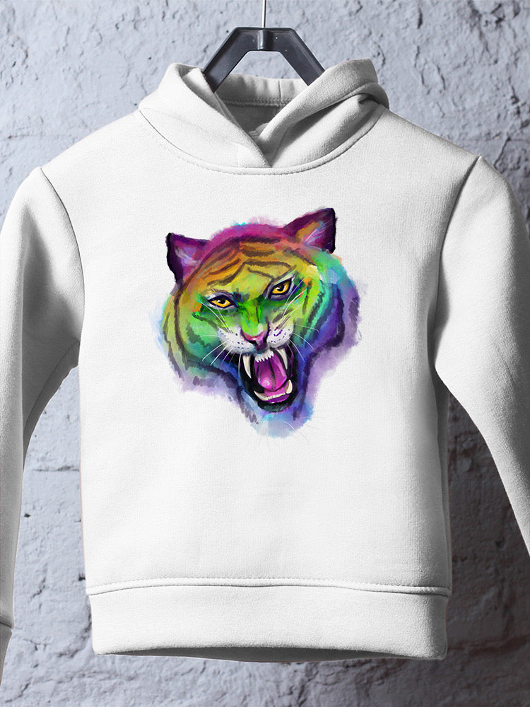 Rainbow Tiger Hoodie -Rose Khan Designs