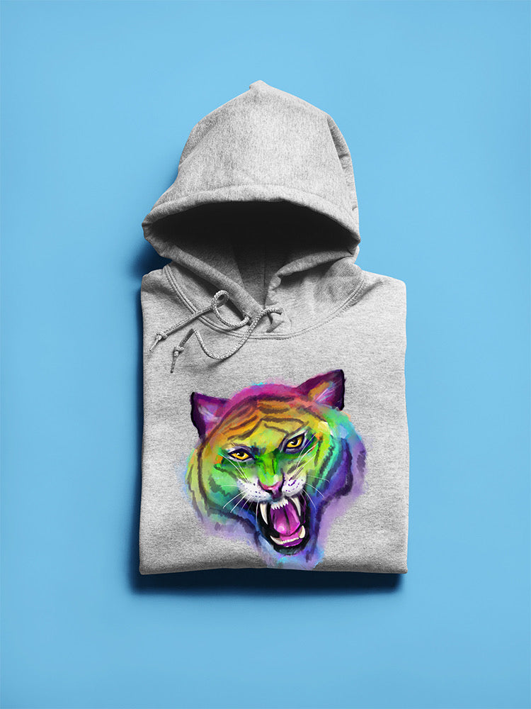 Rainbow Tiger Hoodie  -Rose Khan Designs