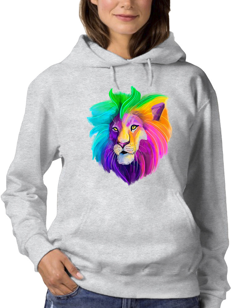 Rainbow Lion Hoodie or Sweatshirt -Rose Khan Designs