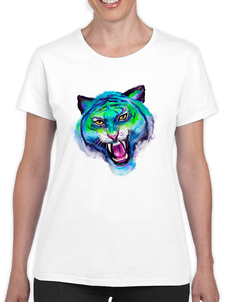 Tiger Watercolor T-shirt -Rose Khan Designs