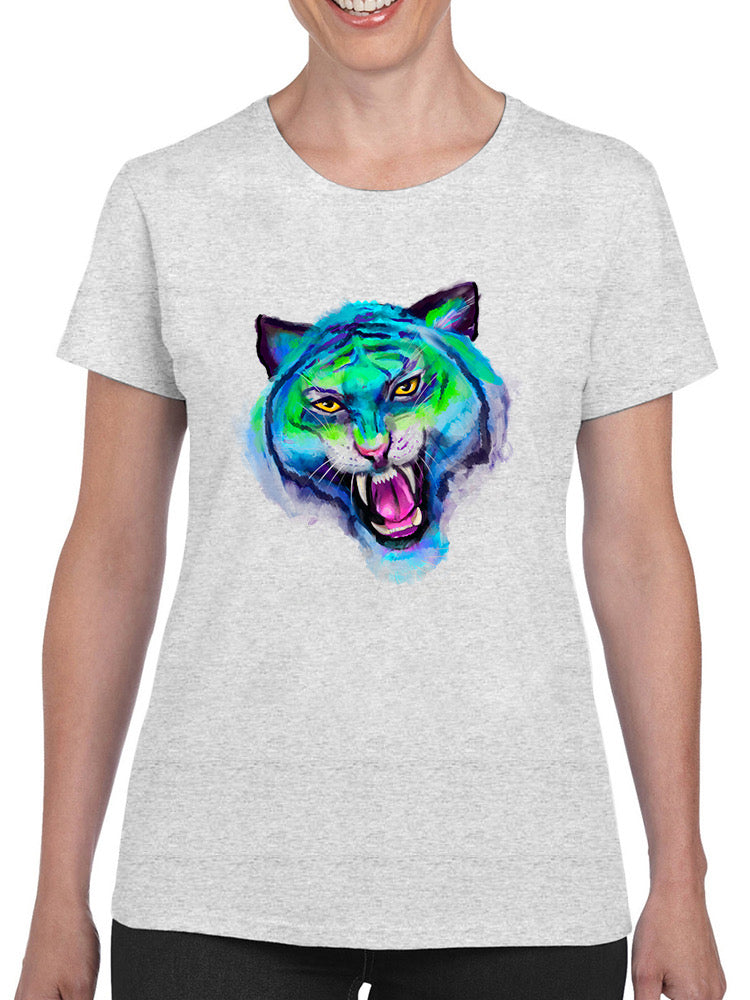 Tiger Watercolor T-shirt -Rose Khan Designs