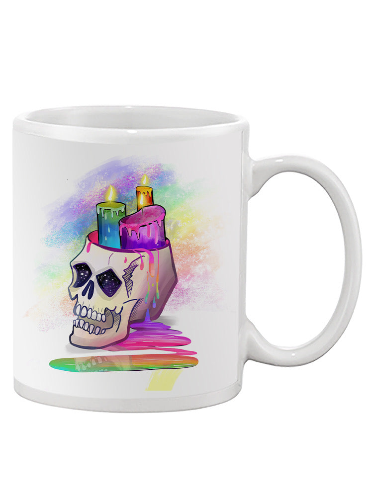 Candle Skull Mug -Rose Khan Designs