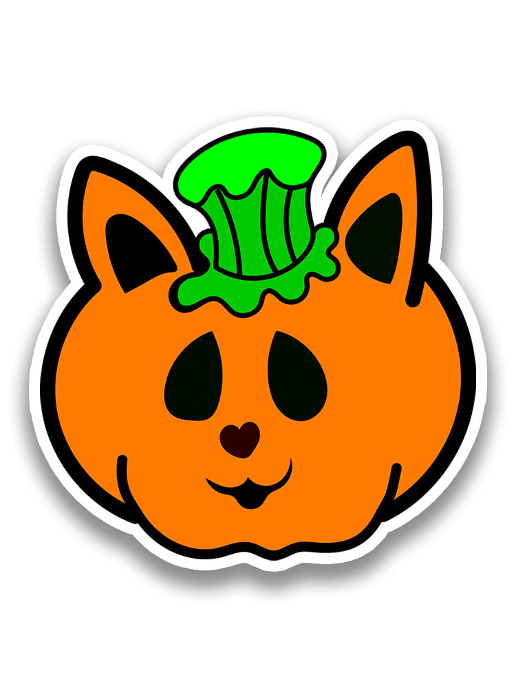 Cat Pumpkin Pin Sticker -Rose Khan Designs