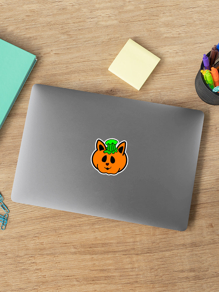 Cat Pumpkin Pin Sticker -Rose Khan Designs
