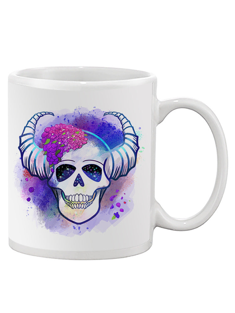 Floral Skull Mug -Rose Khan Designs
