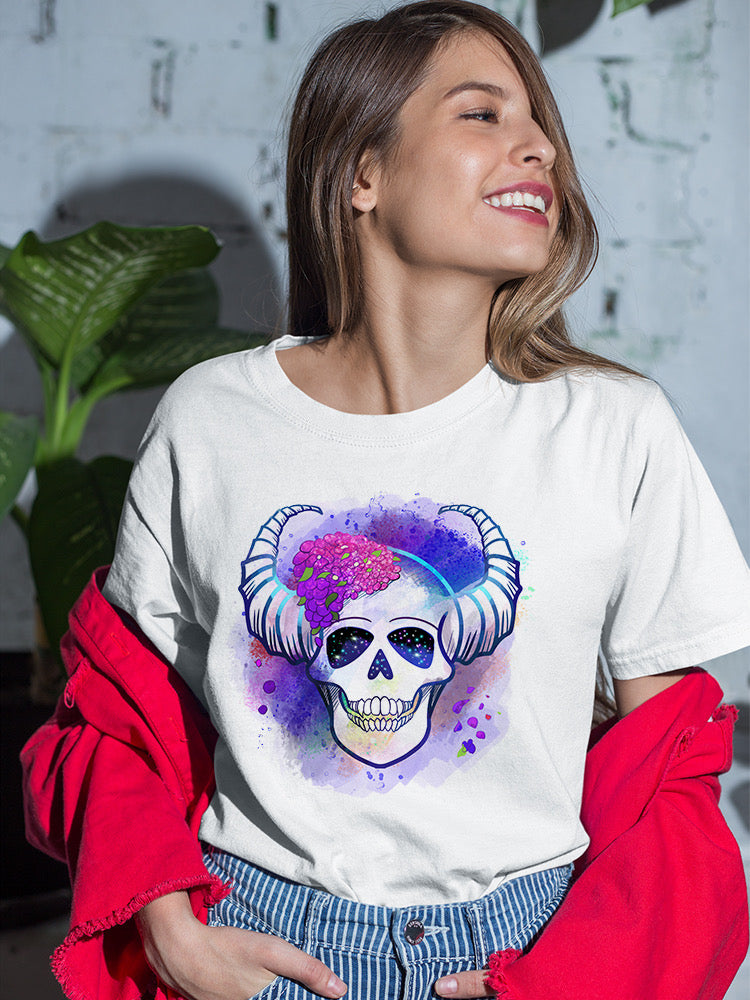 Floral Skull T-shirt -Rose Khan Designs