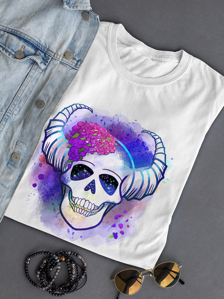 Floral Skull T-shirt -Rose Khan Designs