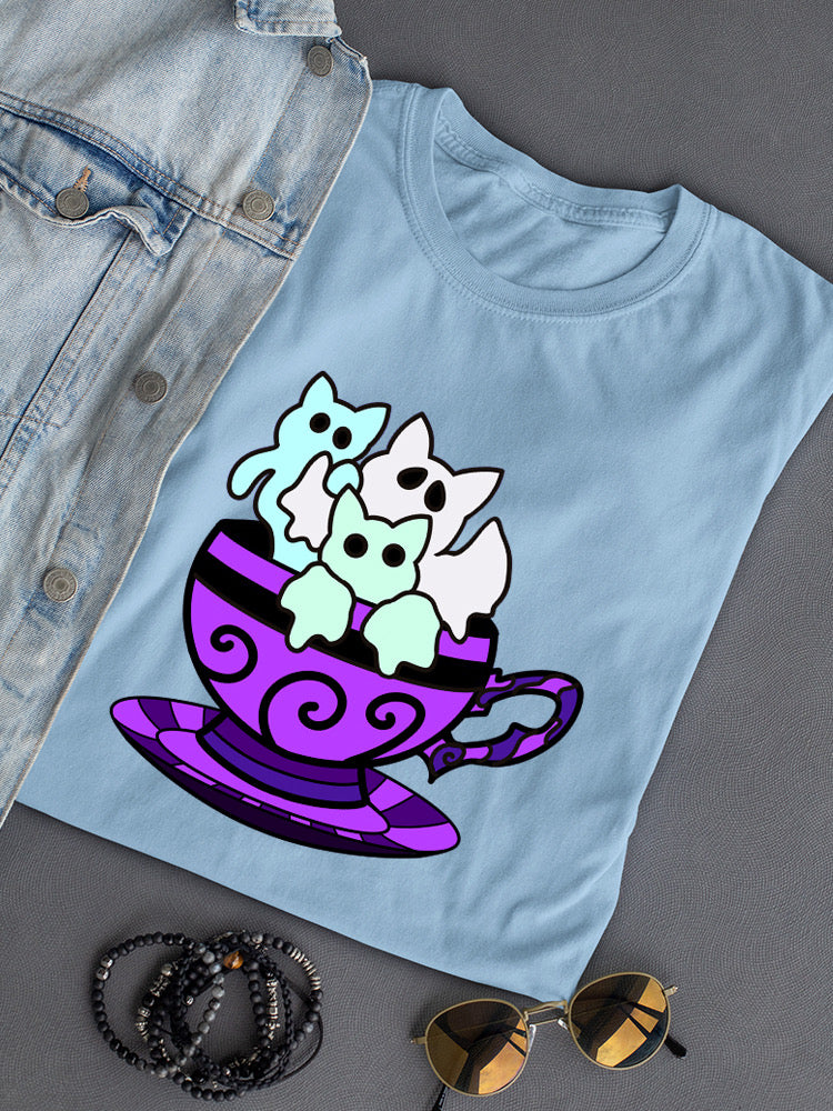 Ghosts In A Cup T-shirt -Rose Khan Designs