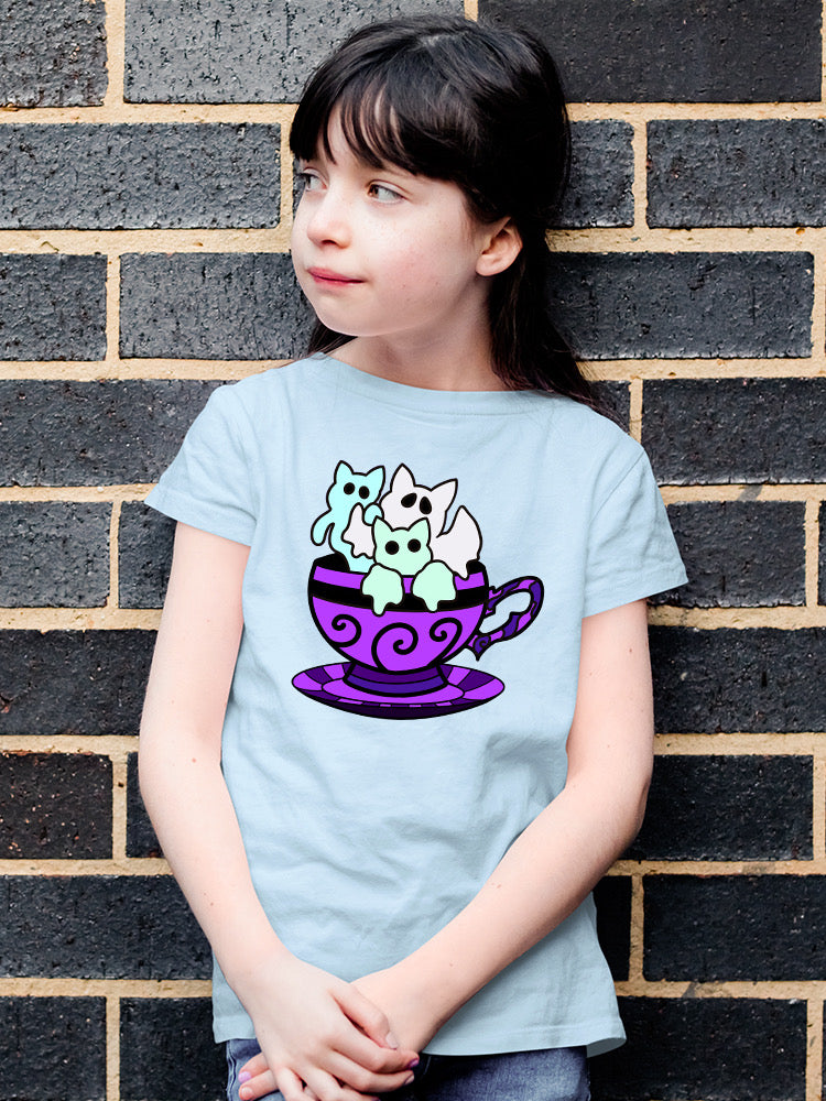 Ghosts In A Cup T-shirt -Rose Khan Designs