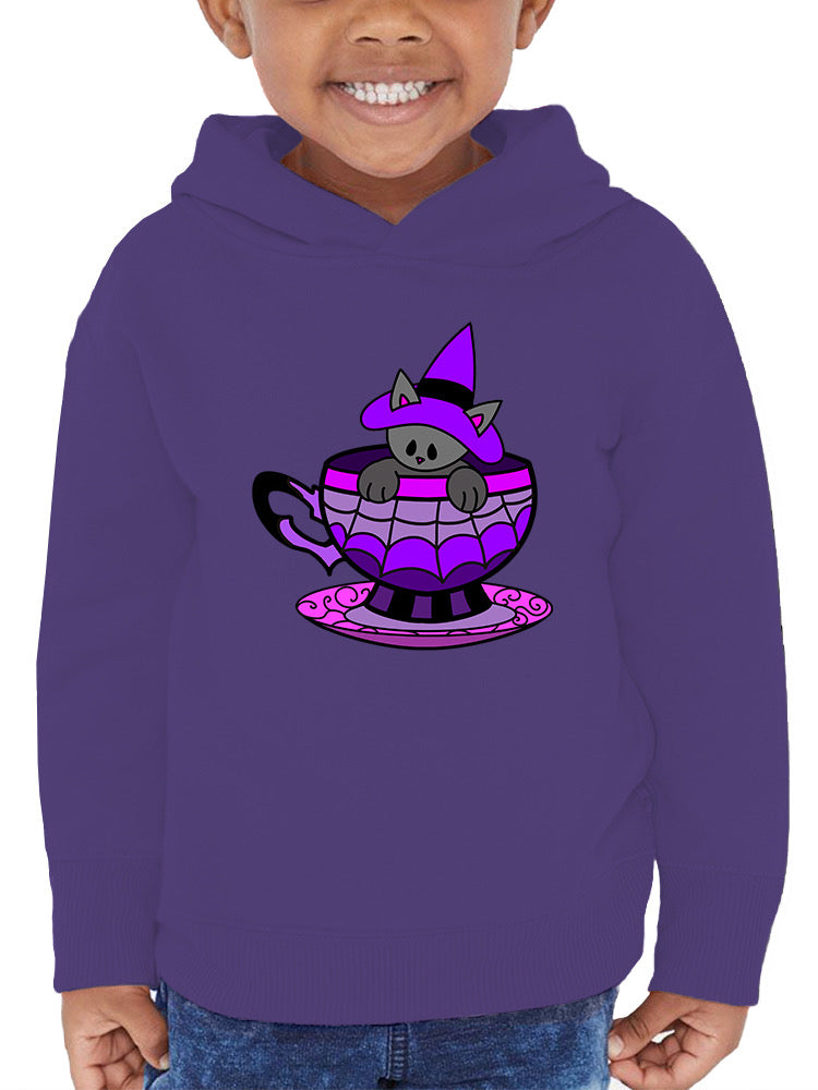 Witch Cat In A Cup Hoodie -Rose Khan Designs