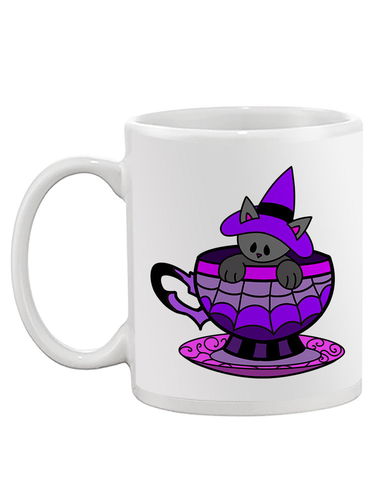 Witch Cat In A Cup Mug -Rose Khan Designs