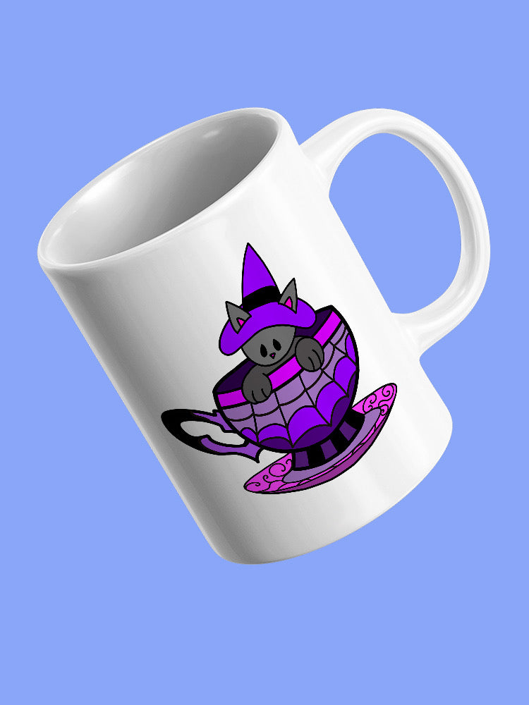 Witch Cat In A Cup Mug -Rose Khan Designs