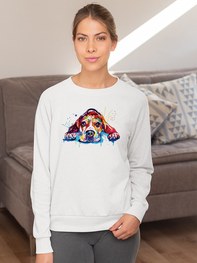 Colorful Beagle Dog Hoodie or Sweatshirt -Weekday Best Designs