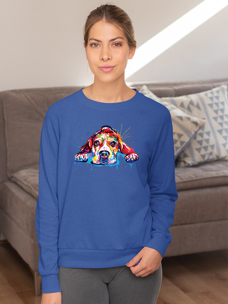 Colorful Beagle Dog Hoodie or Sweatshirt -Weekday Best Designs