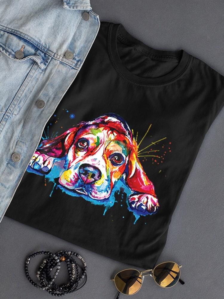 Colorful Beagle Dog T-shirt -Weekday Best Designs