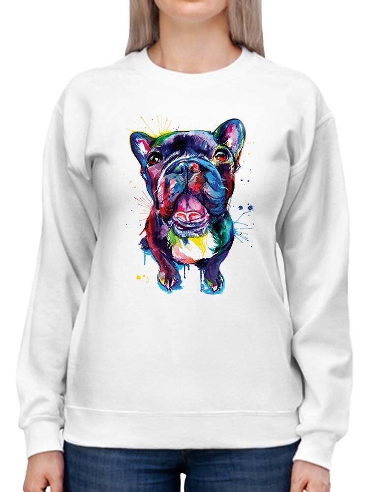 Cute And Colorful French Bulldog Sweatshirt -Weekday Best Designs
