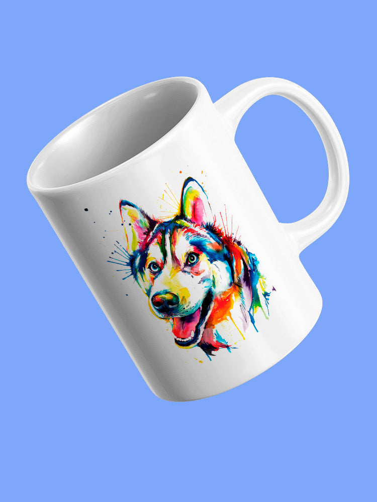 Colorful And Happy Husky Mug -Weekday Best Designs