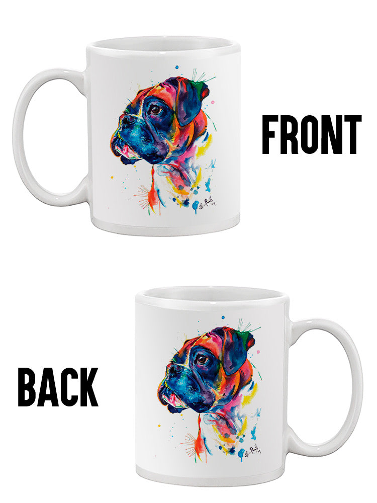 Colorful Boxer Dog Mug -Weekday Best Designs